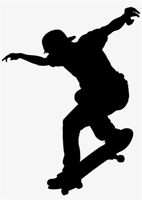 Skateboard Silhouette Vector at Vectorified.com | Collection of Skateboard Silhouette Vector ...