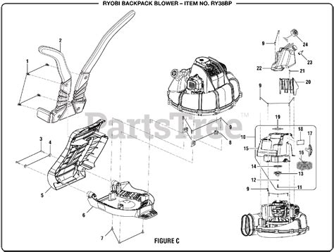 Ryobi RY 38 BP (090337001) - Ryobi Backpack Blower, Rev 01 (2018-08 ...