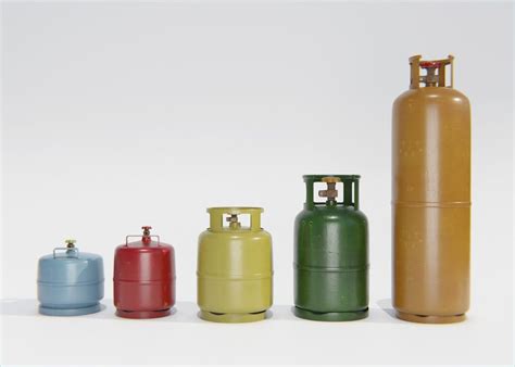 Gas cylinder sizes