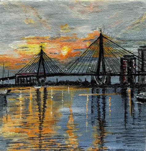 Sunset on Anzac Bridge - Art of Sydney Exhibition