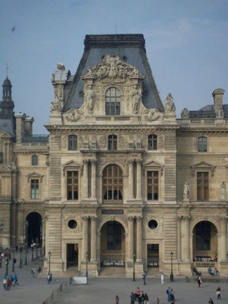 Paris, facade Louvre Palace, Pavillon Richelieu