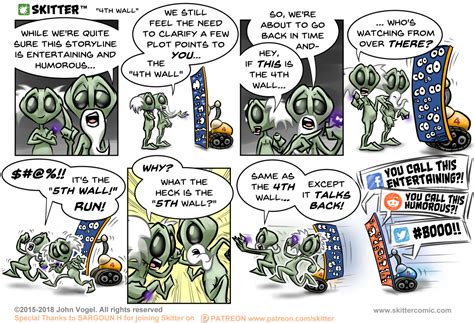 4th Wall - Who's watching the 4th wall? – SKITTER Comic Strip