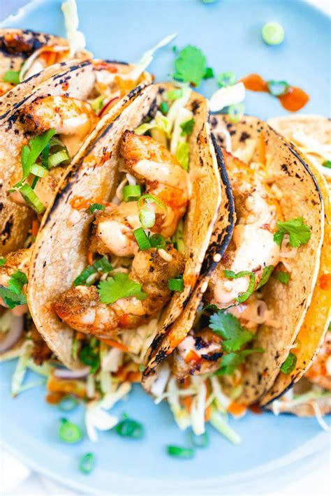 Grilled Shrimp Tacos (Easy & Healthy Dinner!) – A Couple Cooks