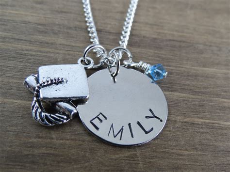 Personalized Graduation Necklace Graduate Necklace Name