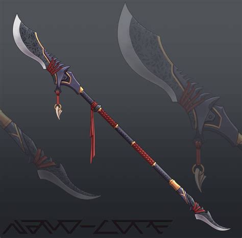 Dragon Glaive Commission by Nano-Core on DeviantArt | Espadas y dagas, Armas ninja, Tipos de espadas