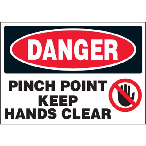 Machine Hazard Warning Labels - Danger Pinch Point|Seton Canada