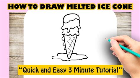 Melting Ice Cream Drawing