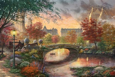 Autumn in New York | Thomas kinkade paintings, Kinkade paintings, Art thomas