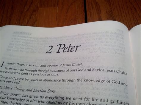 II Peter – Bible Study – Pax Terrarum