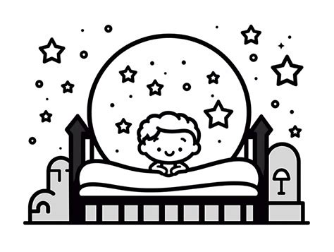 Night Sky Coloring Adventure - Coloring Page