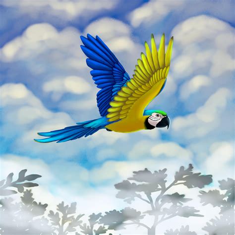 Blue And Yellow Macaw by JeMiChi on DeviantArt