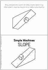 Simple Machines  slope / Inclined Plane coloring Booklet TPT sketch template