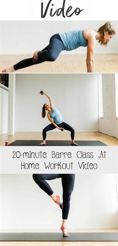 Grab this free barre workout video here! This 20 minute at home workout ...