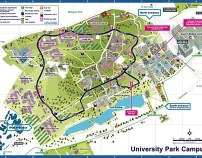 Map of the University Campus at Bath Spa on Behance