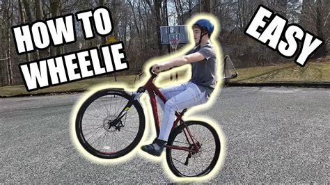 How to wheelie a Mountain Bike - YouTube