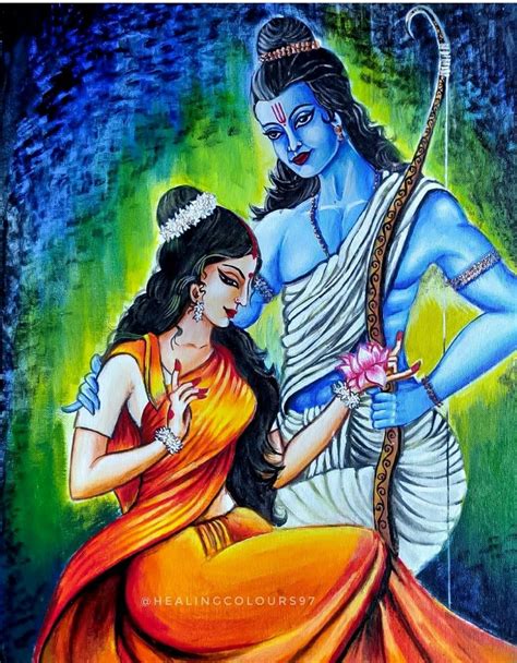 Pin by gokul on Sita ram | Lord rama images, Abstract art painting ...