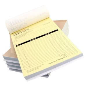 Custom Carbonless Invoice Books - thecarbonlessforms