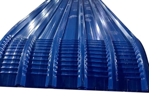 Color Coated 7 Feet Blue Corrugated Roofing Sheet, For Residential at Rs 57/piece in Salem