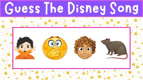 Guess The Disney Song By Emoji | Disney Emoji Quiz - YouTube