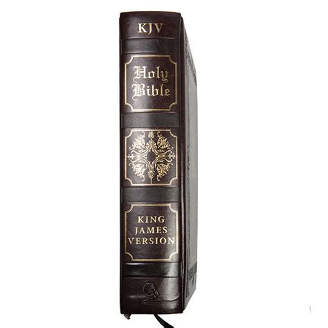 KJV Large Print Family Bible-Brown LuxLeather Hardcover – Celebrate Faith