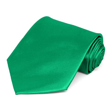 Green Solid Color Necktie | Shop at TieMart – TieMart, Inc.