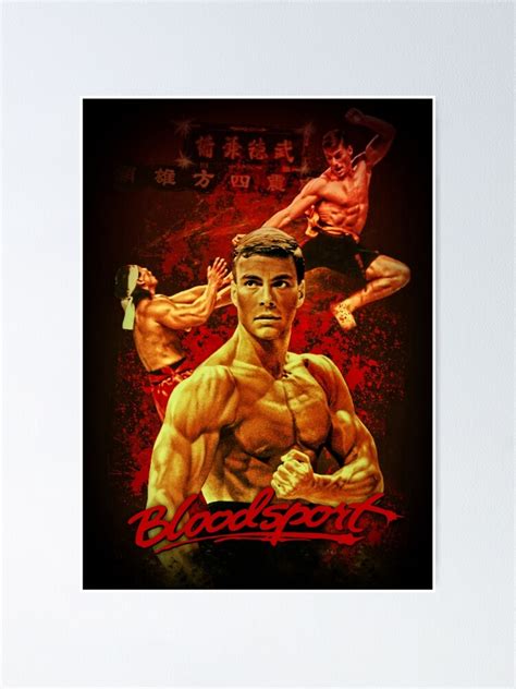 "Van Damme "Bloodsport"" Poster for Sale by fantasybrush | Redbubble