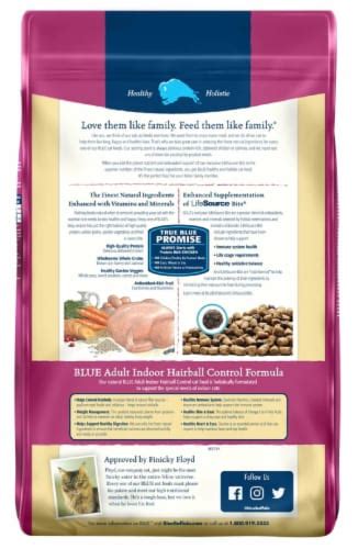 Blue Buffalo Tastefuls Natural Dry Food for Adult Cats Hairball Control ...