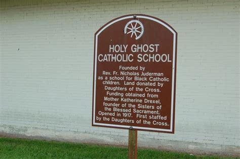 Holy Ghost Catholic School Historical Marker