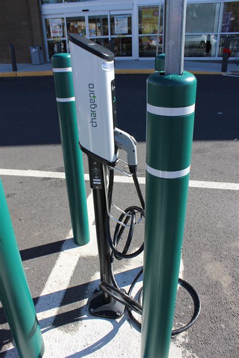 An Electric Vehicle Charging Station in Vienna, VA