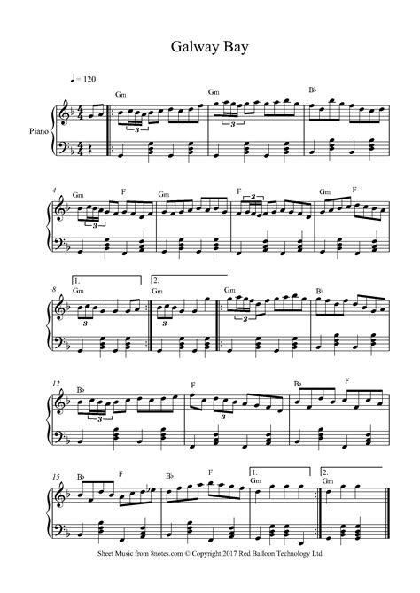 Galway Bay Hornpipe Sheet music for Piano - 8notes.com