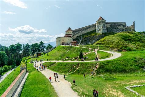 Rasnov Citadel, Located in Brasov County, Romania Editorial Photography ...