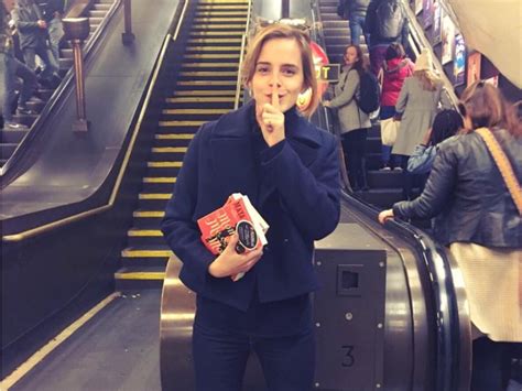 Emma Watson Hid Books on the London Underground - Business Insider