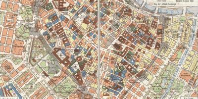 Vienna old town map - Vienna old city map (Austria)