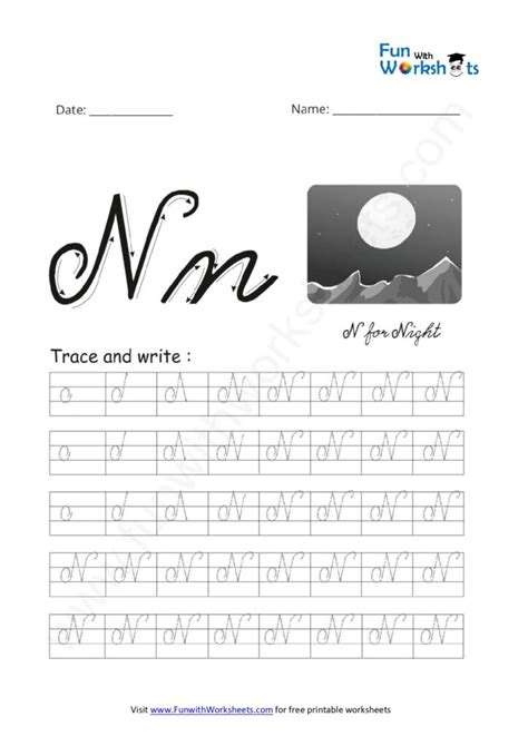 Free Printable Worksheets -Cursive capital letters Archives - Page 2 of 3 - FUN with Worksheets