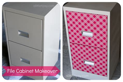 File Cabinet Makeover - A Little Tipsy