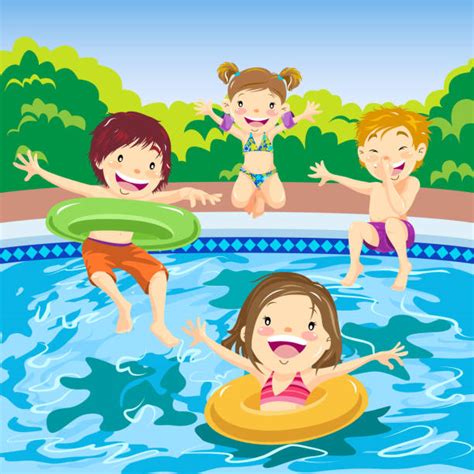 840+ Kids Jumping In Pool Stock Illustrations, Royalty-Free Vector ...