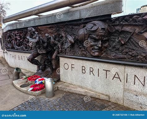 The Battle of Britain Monument on Victoria Embankment in London Editorial Photo - Image of ...