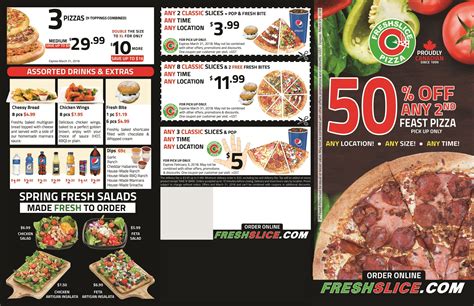 Freshslice Pizza Menu, Menu for Freshslice Pizza, Marpole, Vancouver - Urbanspoon/Zomato