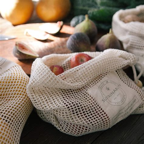 cotton mesh bags for vegetable and fruit - Professional Custom Reusable ...