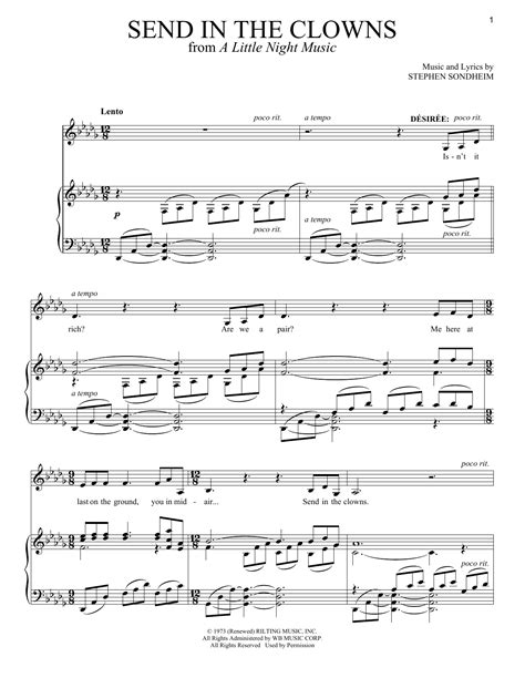 Send In The Clowns | Sheet Music Direct