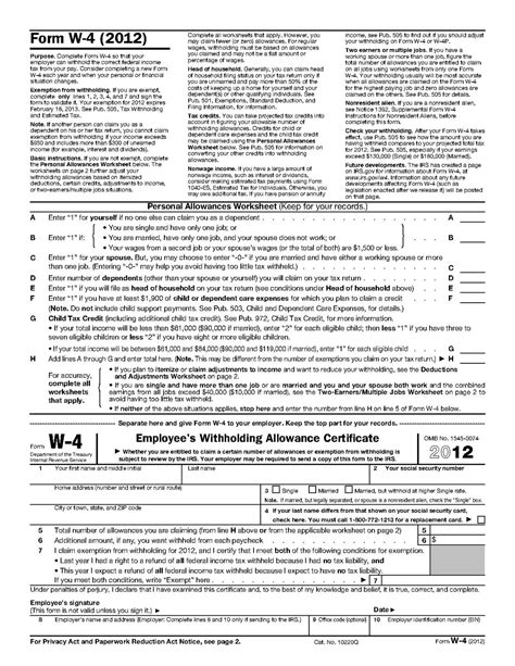 2024 W 4 Form Printable - Wini Amandie