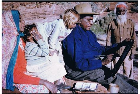 ALBERT NAMATJIRA + Family - Block Mounted Photo on MDF Board