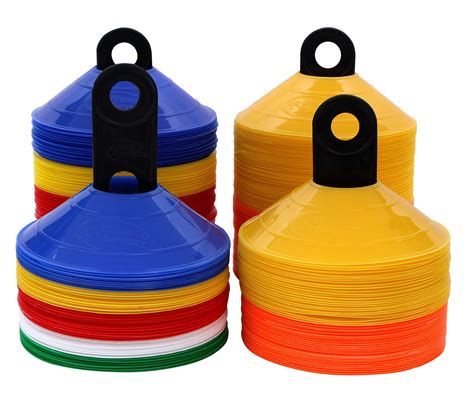 World Sport Disc Cone Sets (50 or 100 Multi Color / 50 or 100 Half ...