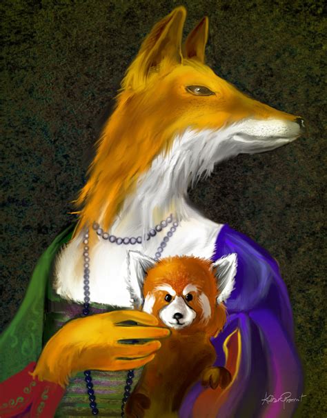 Fox with Red Panda by altergromit on DeviantArt