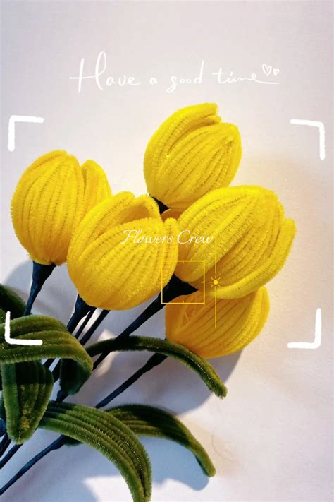 Yellow tulip bulbs for friends | Yellow tulips, Handmade flowers fabric, Diy flowers