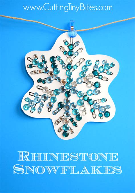 Rhinestone Snowflakes | What Can We Do With Paper And Glue