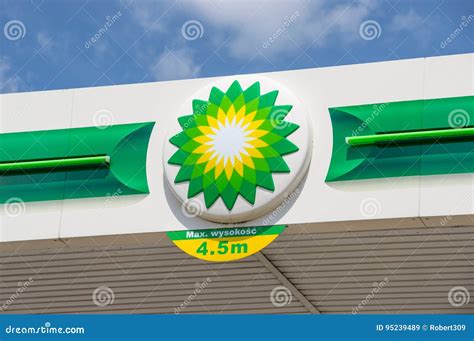 Logo of BP - British Petroleum on Gas Station. Editorial Stock Image ...