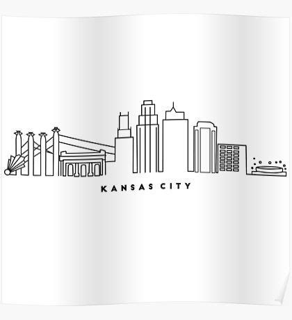 Kansas City Missouri Skyline Silhouette