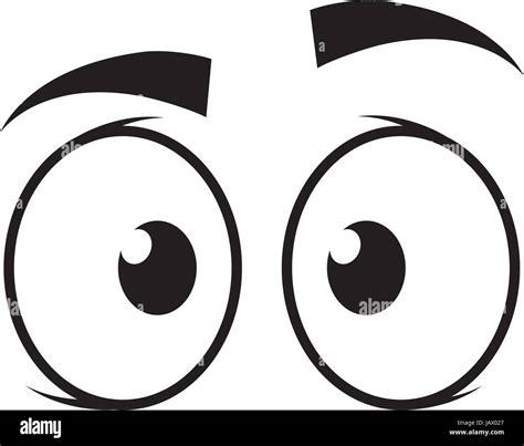 Icono de ojos de dibujos animados Imagen Vector de stock - Alamy