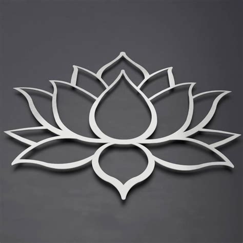 Buddha's Lotus Flower 3D Metal Wall Art - Exclusively By Arte & Metal